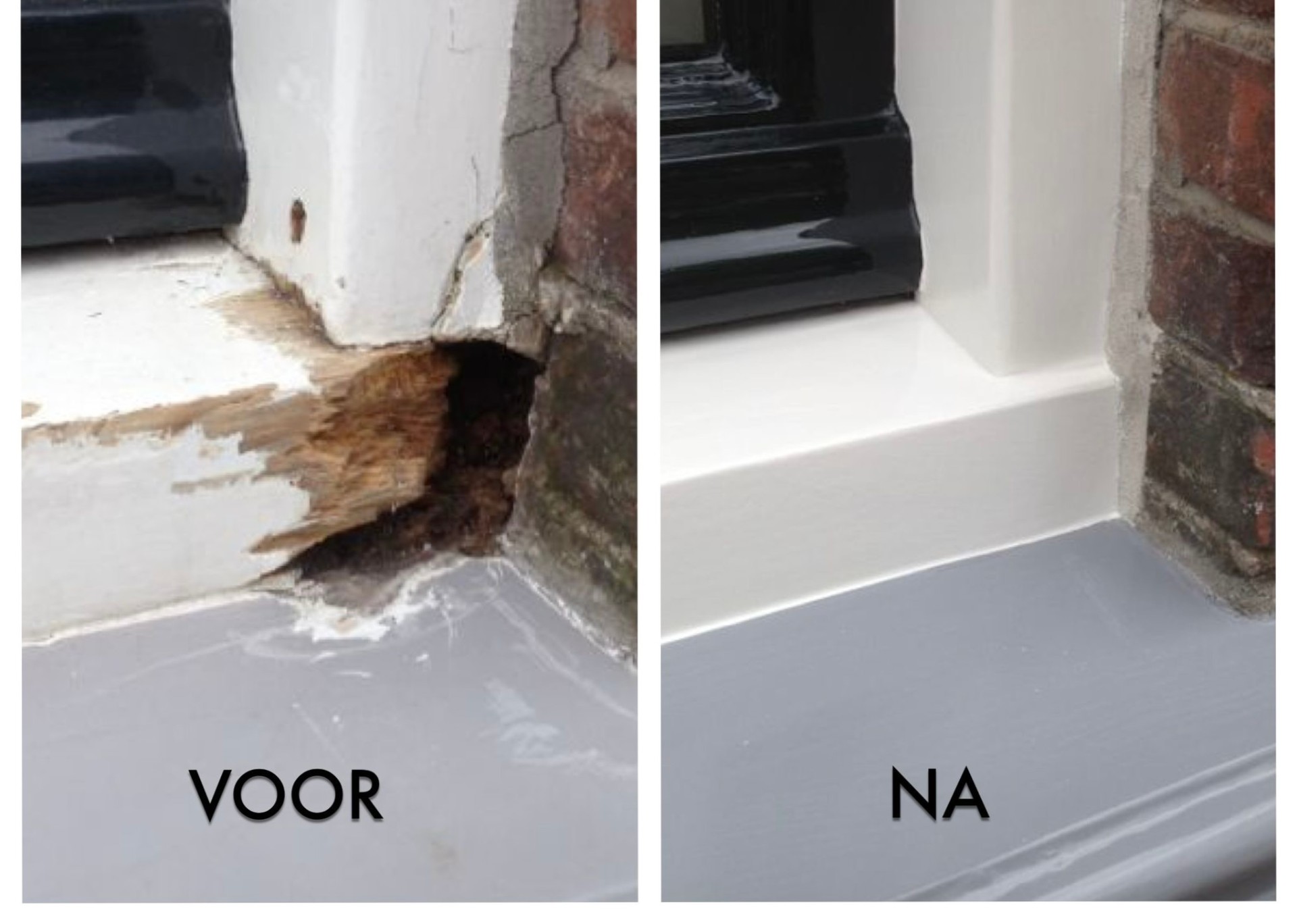 Houtrot reparatie